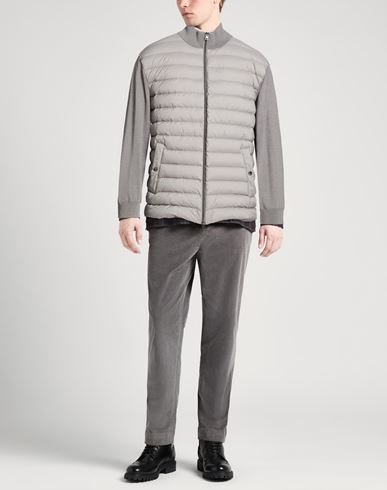 Man Puffer Light grey Size 46 Virgin Wool, Silk, Polyamide
