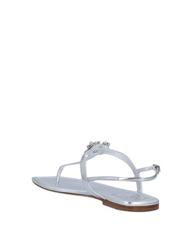 Woman Thong sandal Silver Size 4 Leather