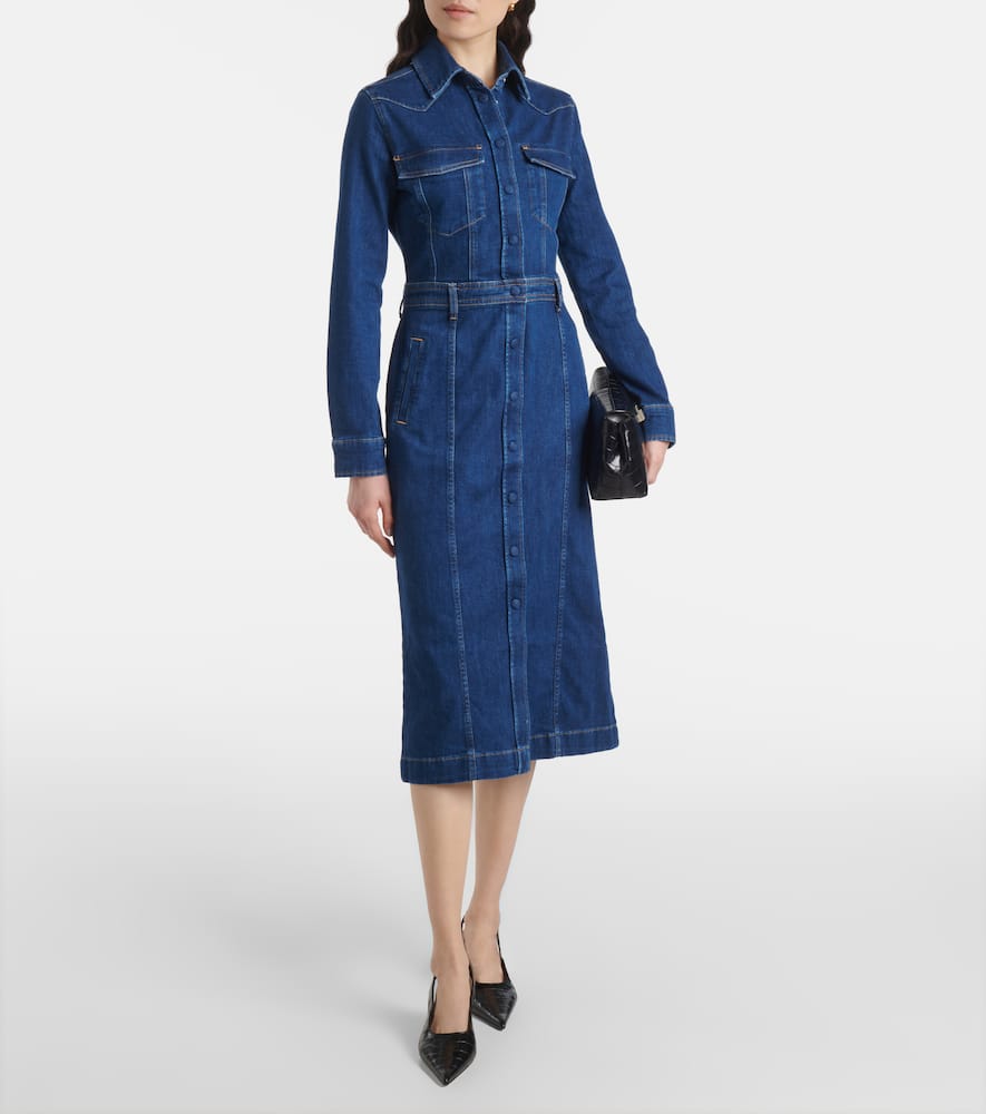 Denim shirt dress