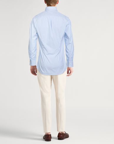 Man Shirt Sky blue Size XS Cotton