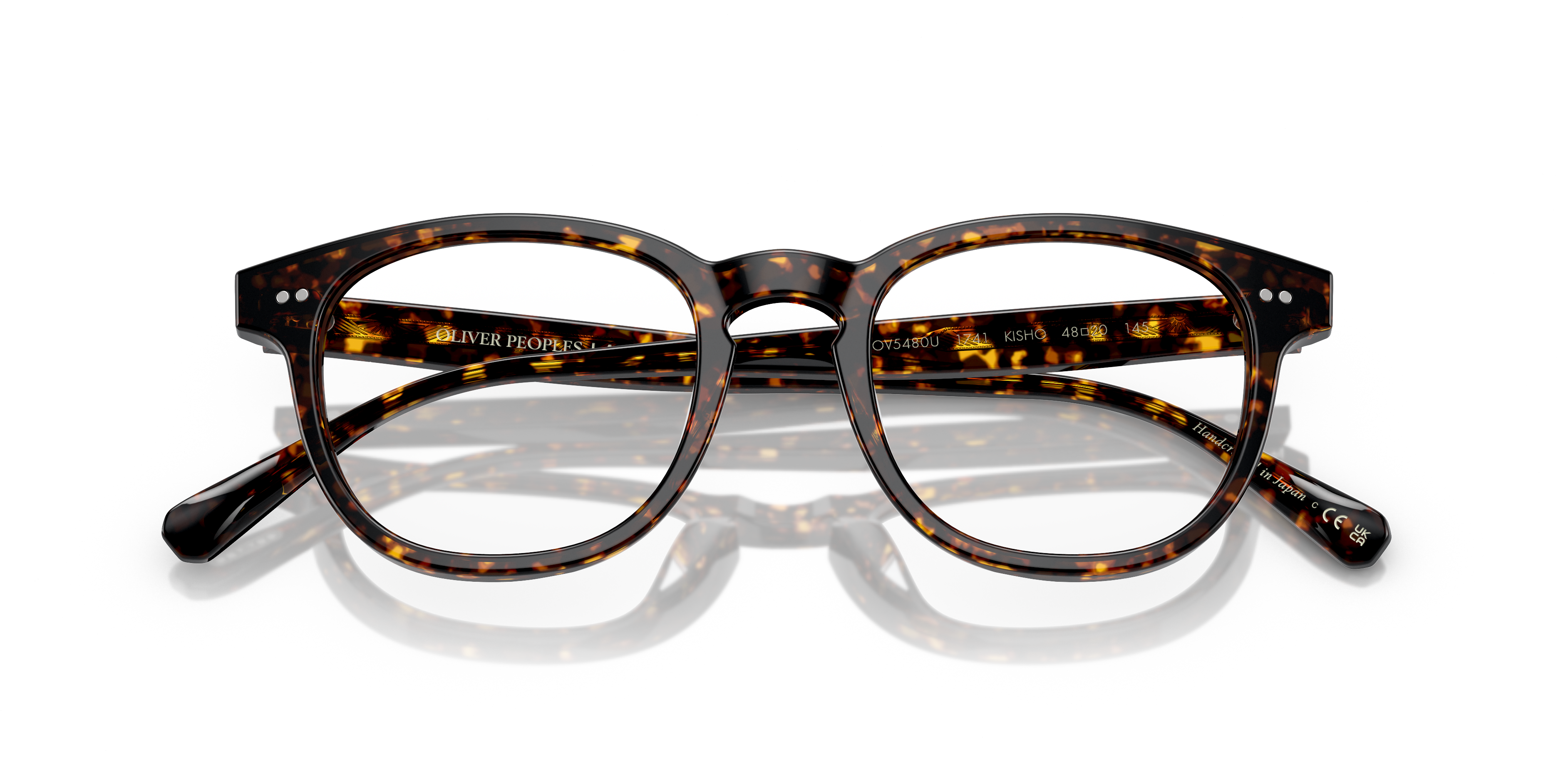 Oliver Peoples Unisex Oliver Peoples OV5480U KISHO 1741 Optical frames Acetate Turtle Transparent Pillow Norma
