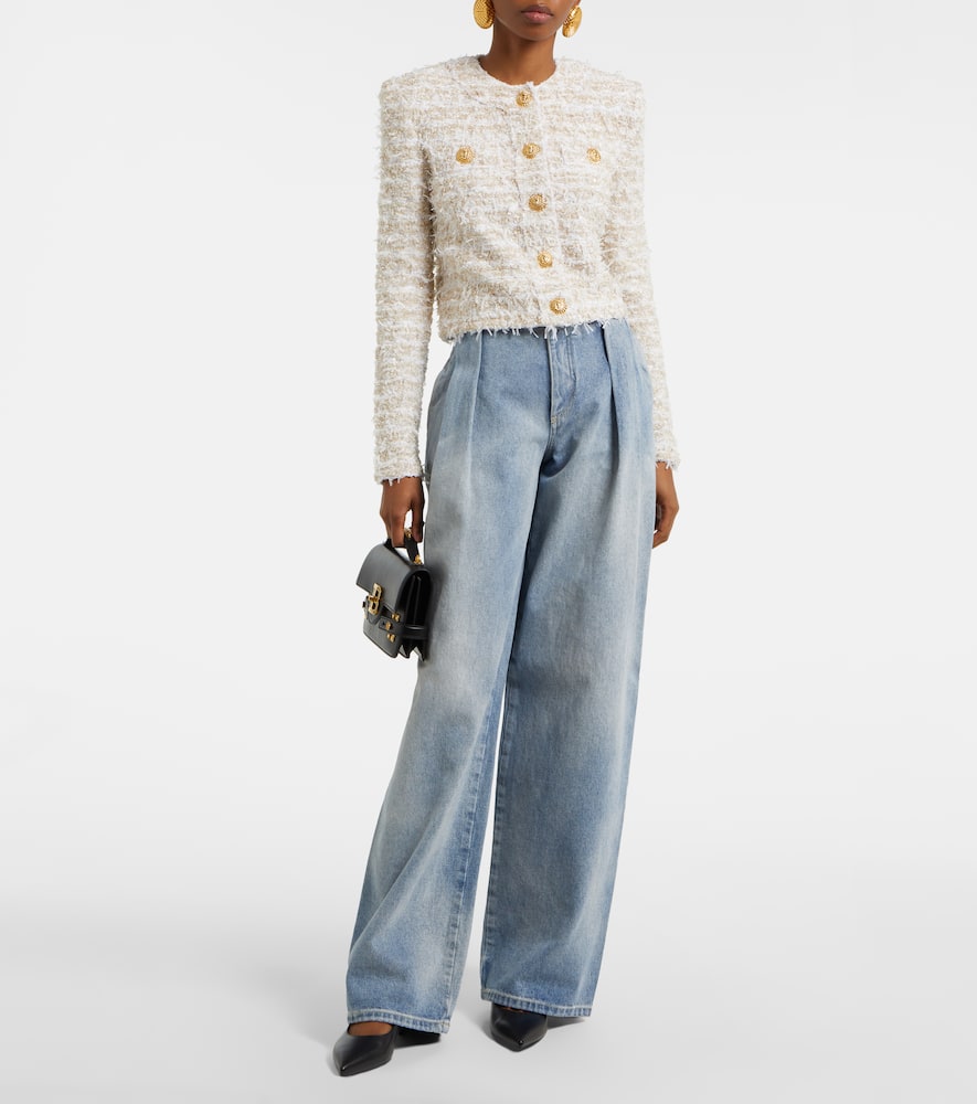 Cropped tweed jacket