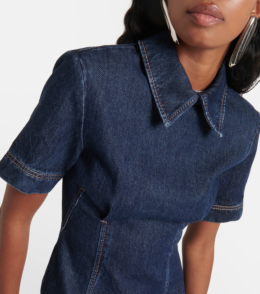 Douglas denim polo dress