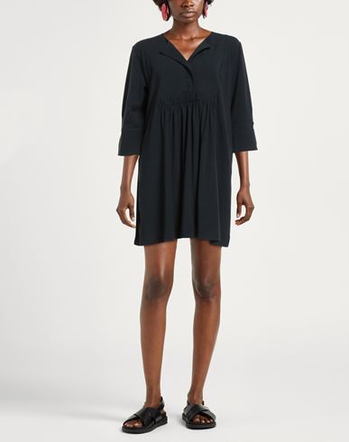 Woman Mini dress Midnight blue Size 8 Cotton, Elastane