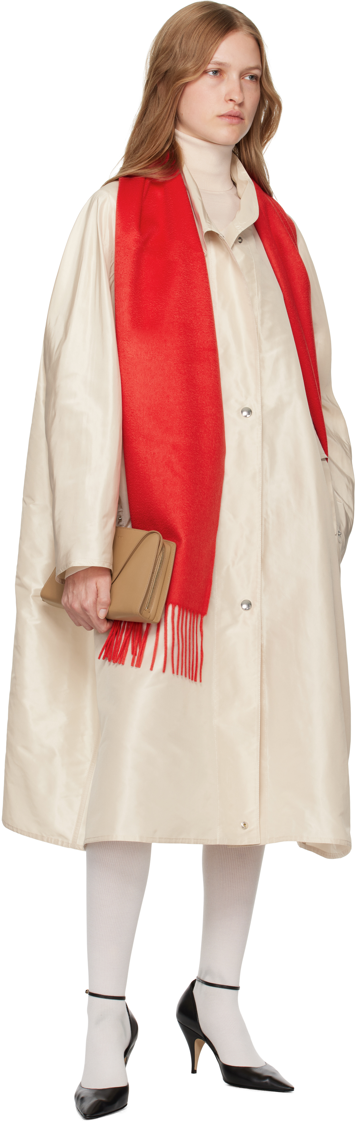 The Row Tan Dalia Baguette Bag