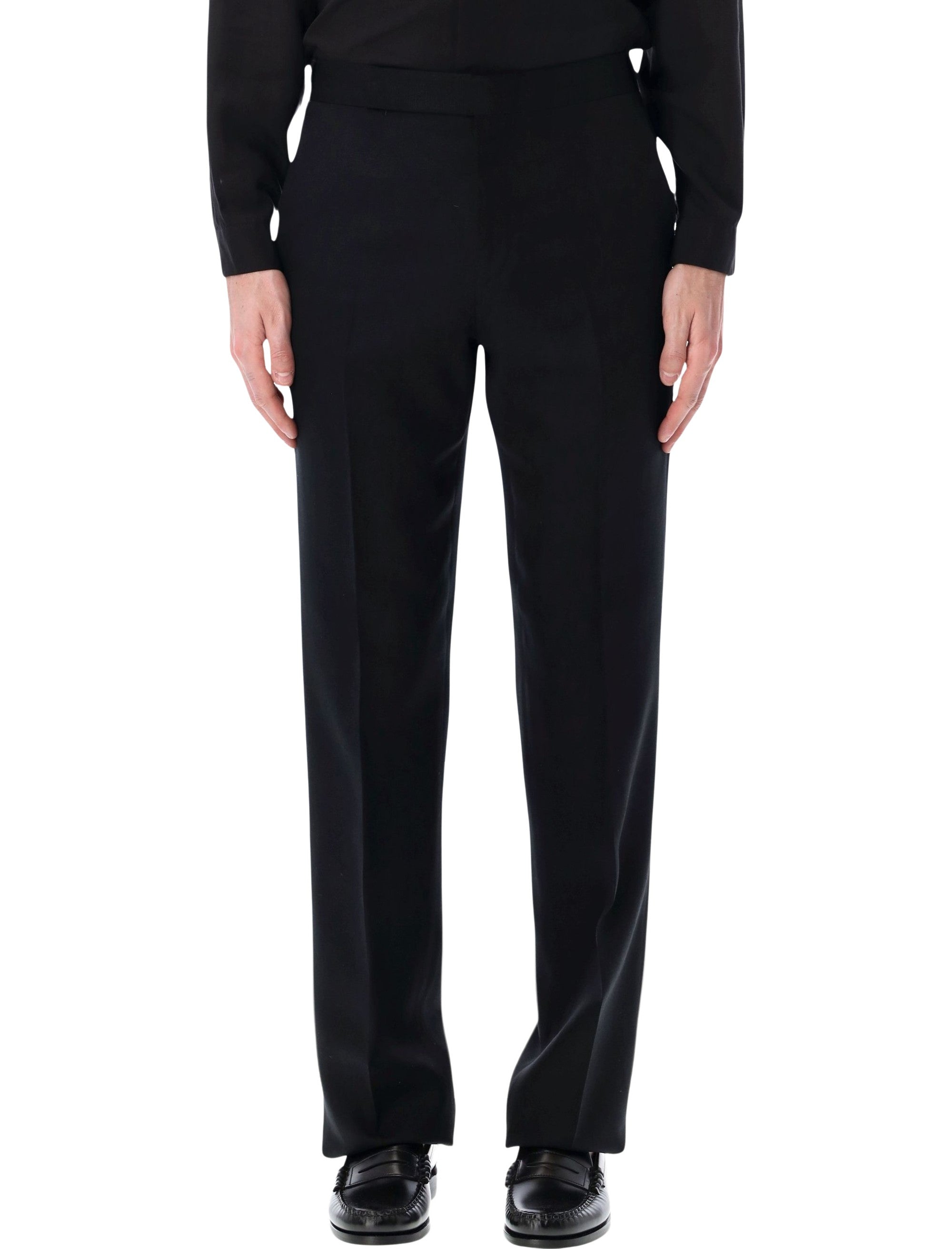 Mid-rise Cotton Slim Pants