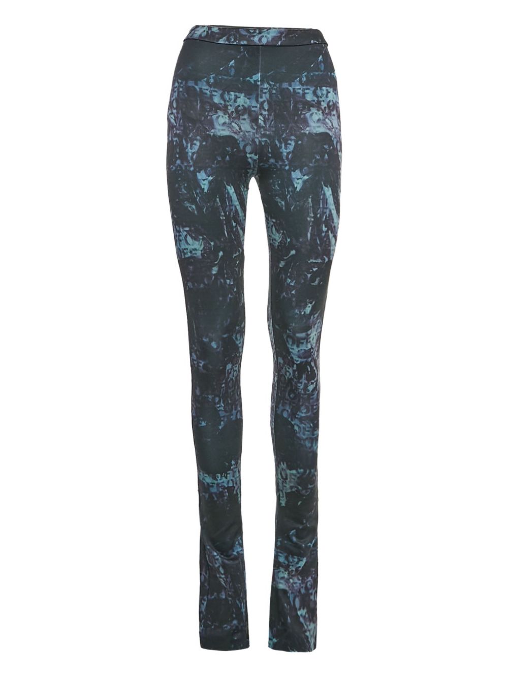 Abstract-print leggings - Black