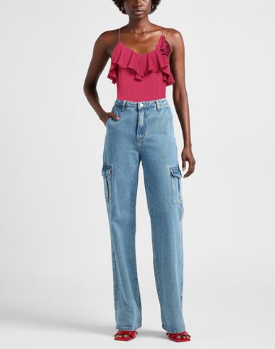 Manila Grace Woman Top Magenta Size 6 Acetate, Silk