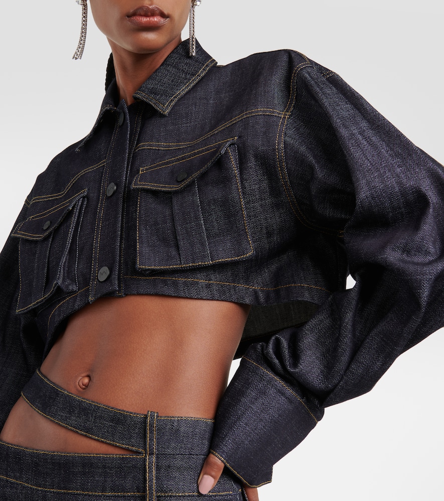 Gudari cropped denim blazer