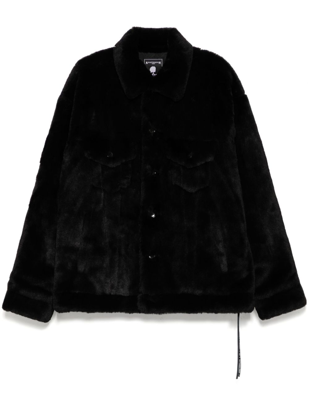Faux-fur jacket - Black