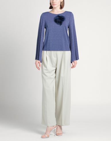 Woman Top Blue Size 4 Viscose, Polyamide, Metallic fiber, Elastane