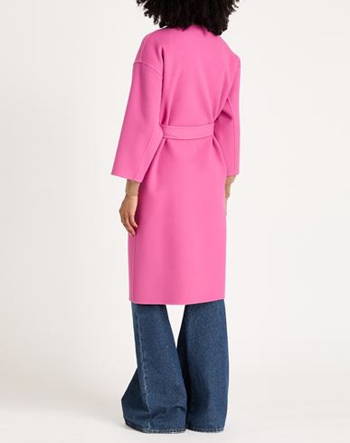Woman Coat Magenta Size 4 Virgin Wool, Cashmere