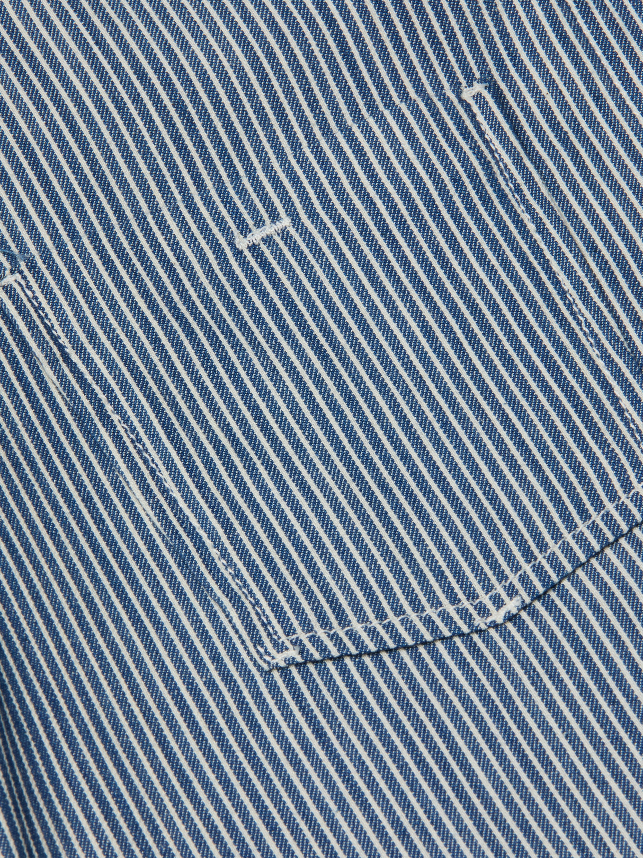 Isla Shirt In Azure Blue Stripe
