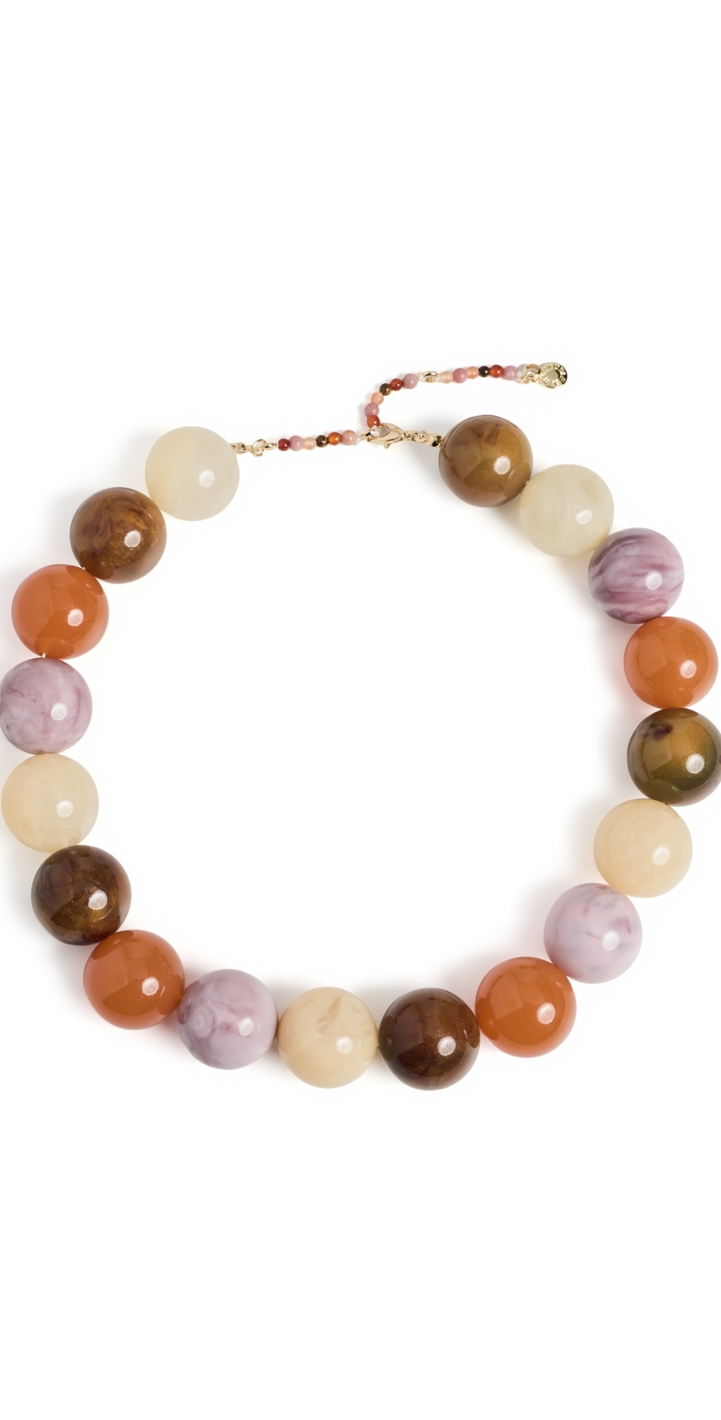 Jane Beaded Necklace Neutral One Size