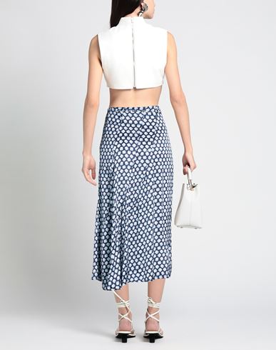Woman Midi skirt Midnight blue Size 4 Viscose