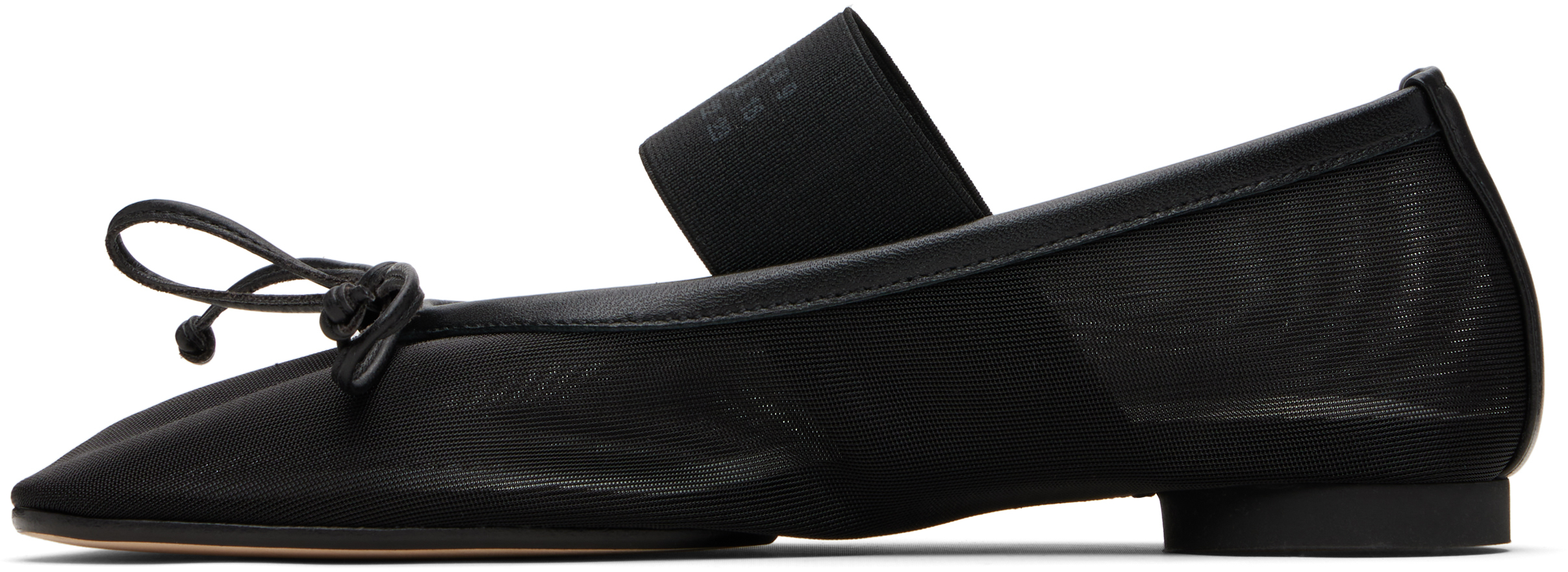 Black Anatomic Numeric Ballerina Flats