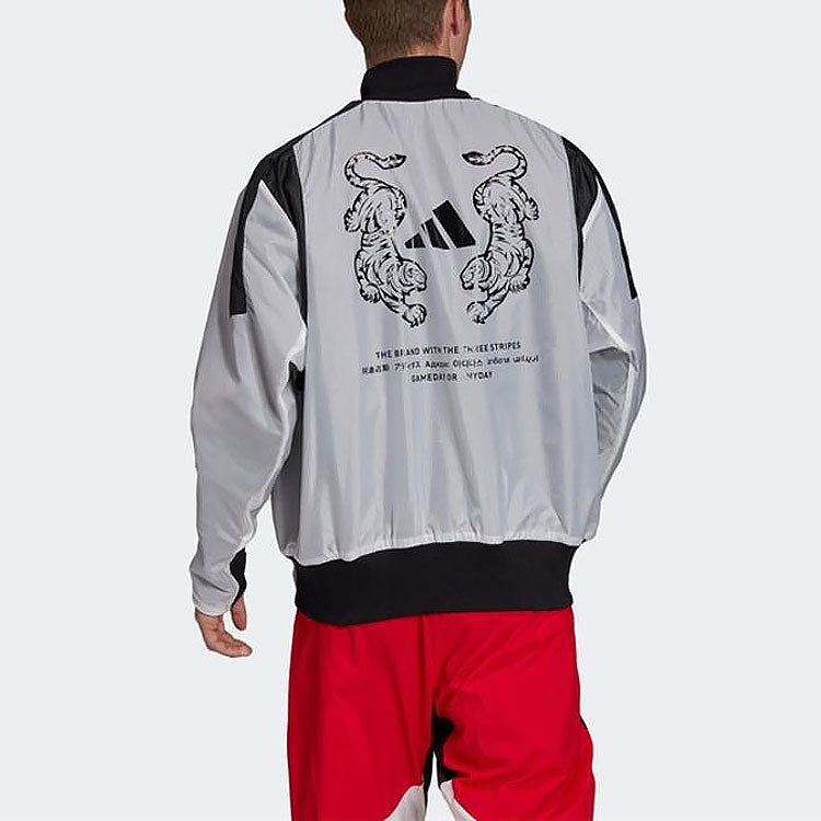 M VRCT OVERSIZE Double Sided Sports Logo Jacket White