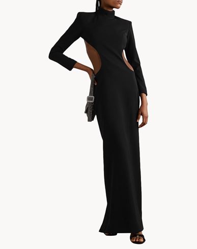 Mônot Woman Maxi dress Black Size 4 Polyester