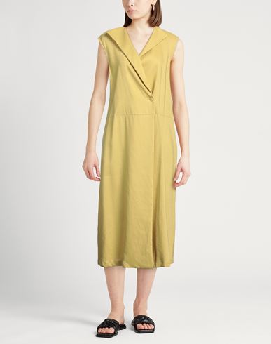 Fabiana Filippi Woman Midi dress Lime green Size 4 Linen