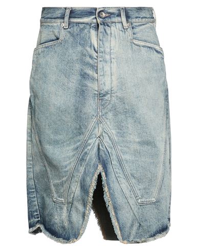 Man Denim skirt Blue Size 31 Cotton