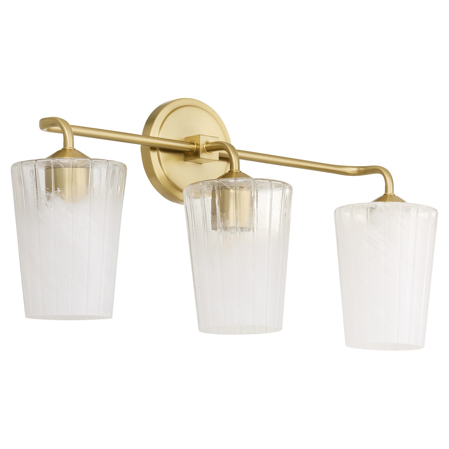 Aged Brass Bathroom Vanity Light from the Providence Collection
