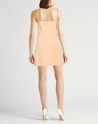 Woman Mini dress Apricot Size 8 Viscose, Elastane