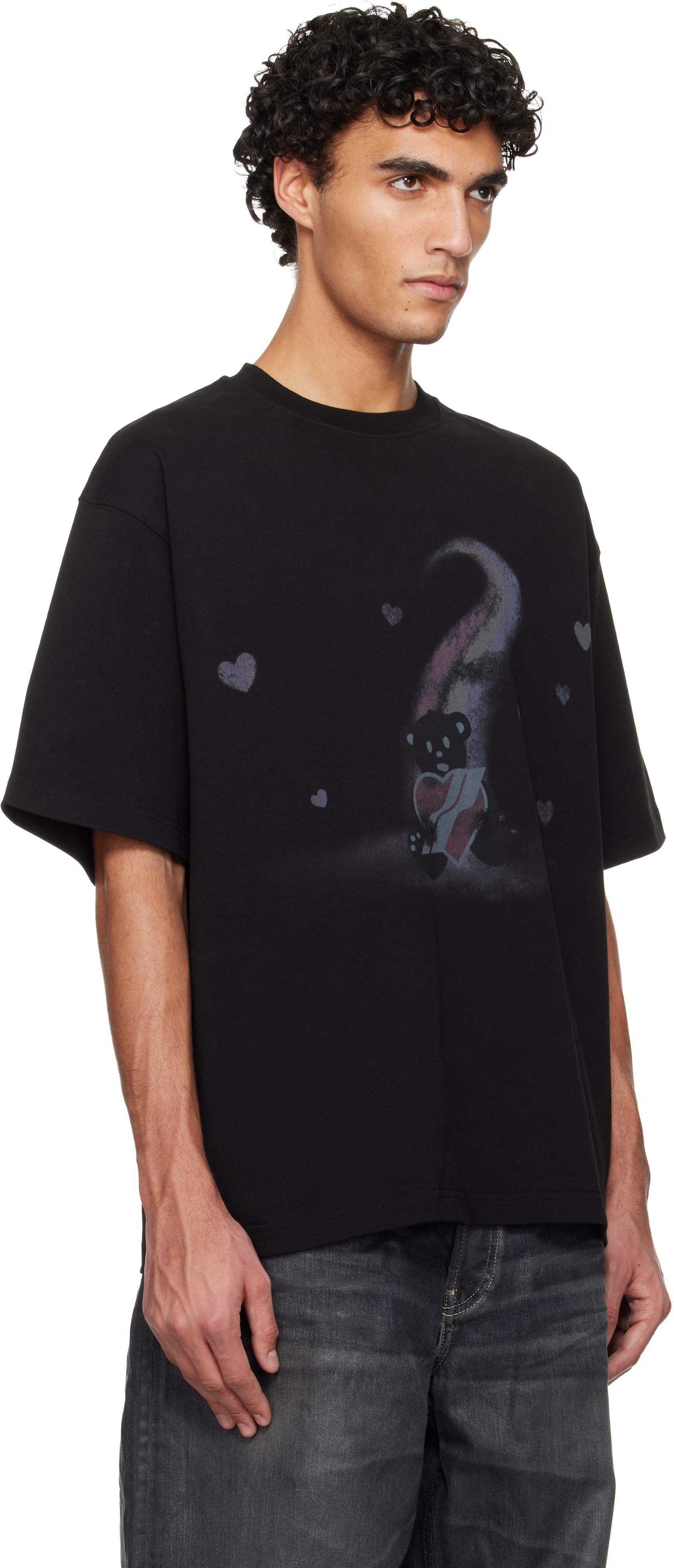 Black Teddy Hearts T-shirt