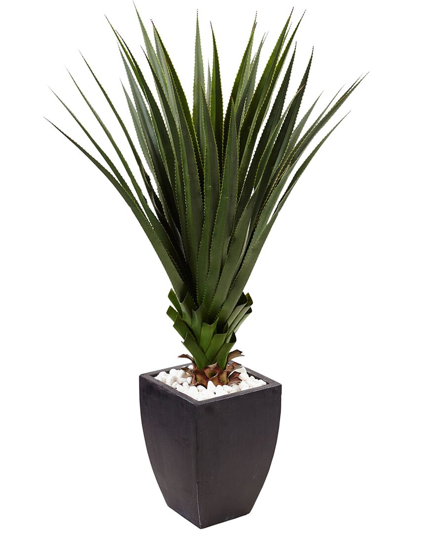 4.5Ft Spiked Agave Artificial Plant In Planter (Indoor/Outdoor)