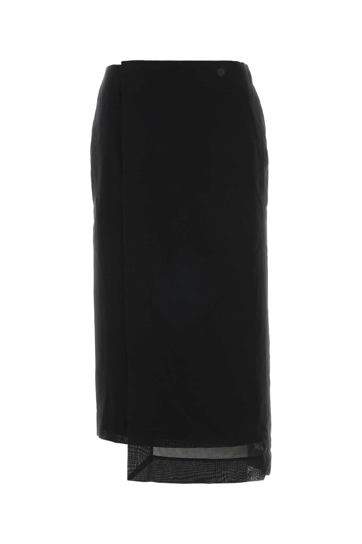 Cotton Trousers with Silk Lining Trousers — Black