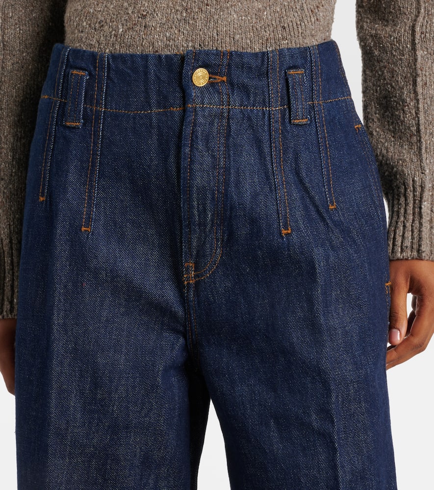 High-rise wide-leg jeans