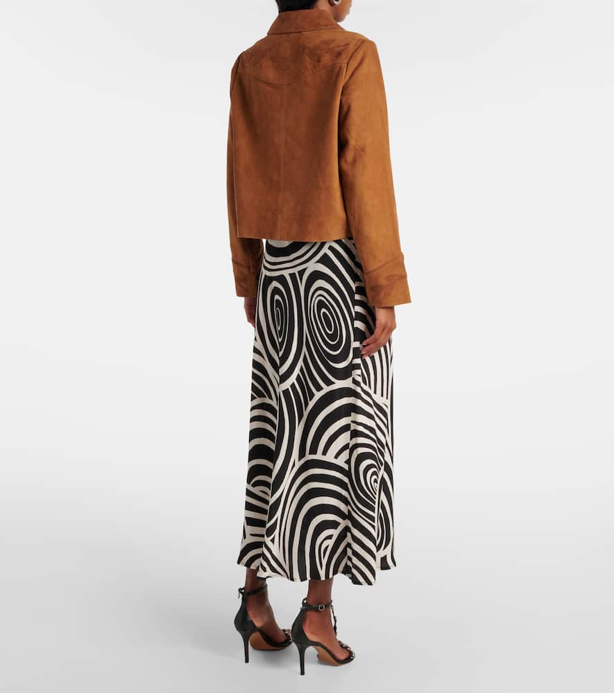 Dionne appliqué suede jacket