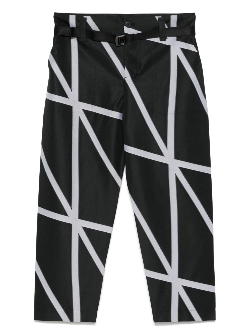 132 5. Issey Miyake NO.5 jacquard trousers - Black