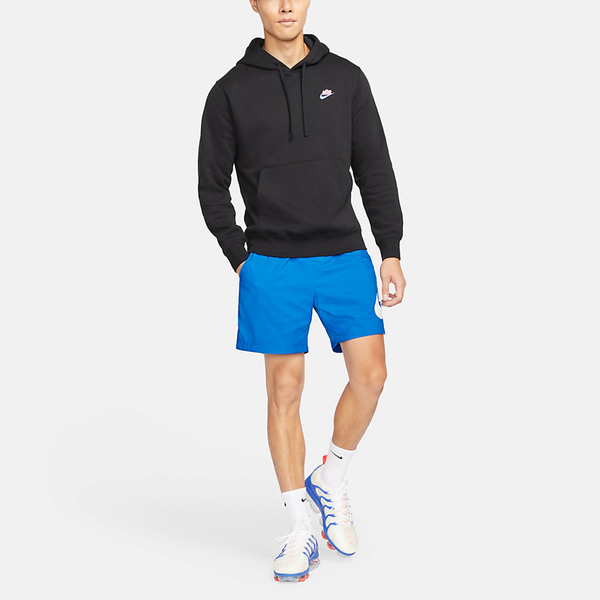 Men's Sportswear Keep It Clean Casual Sports Pullover Fleece Lined Black