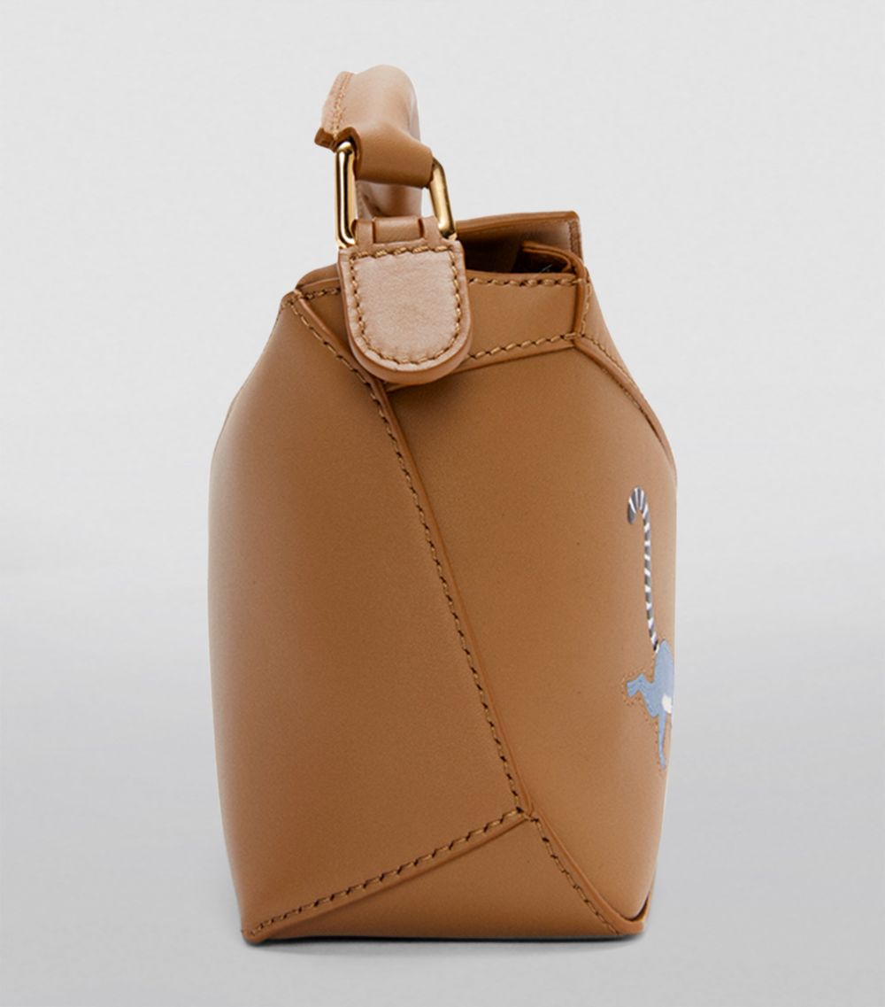 X Suna Fujita Mini Puzzle Edge Top-Handle Bag