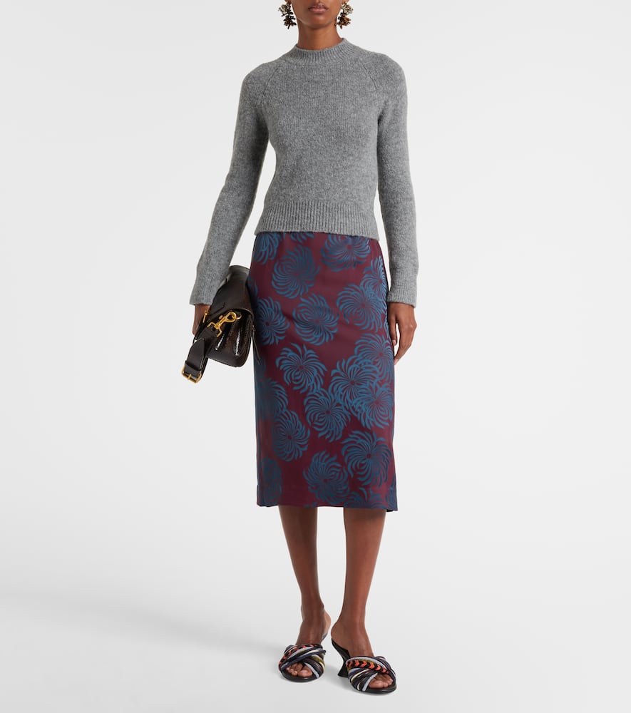 Alpaca and wool-blend sweater