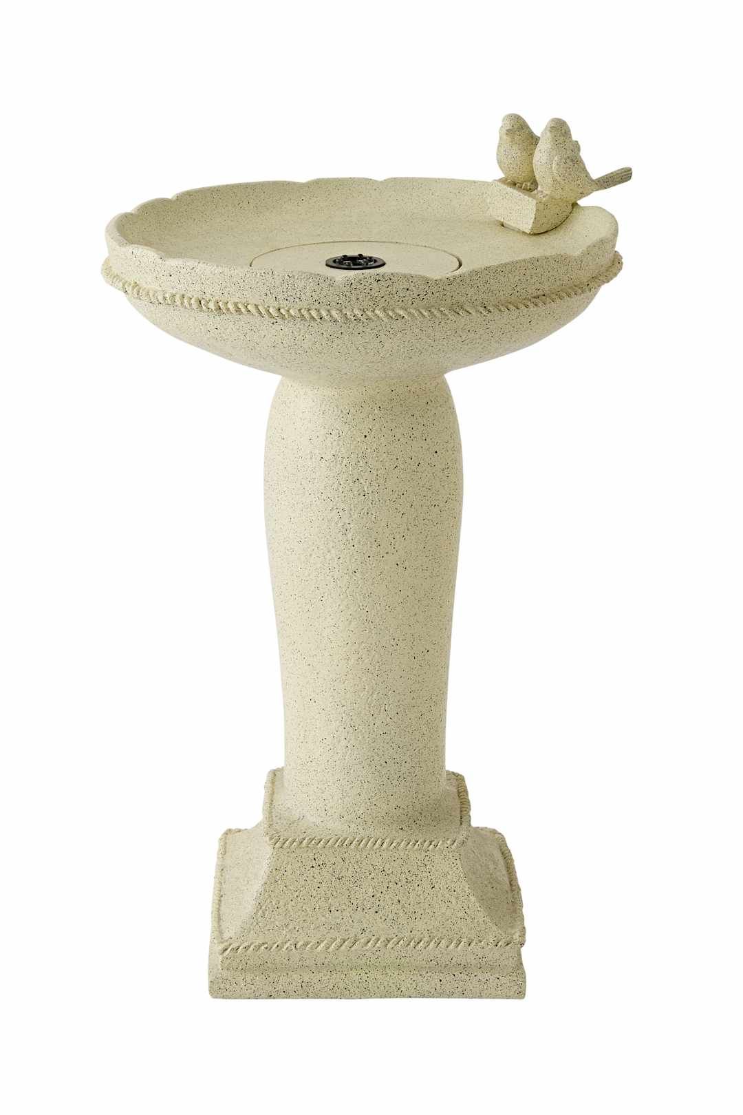 Valuelights Solar Powered Outdoor Bird Bath Water Fountain Feature In Crea