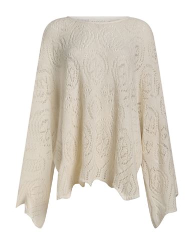Woman Sweater Ivory Size S Baby alpaca wool, Polyamide, Virgin Wool