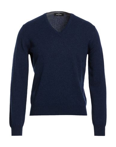 Man Sweater Navy Size 36 Virgin Wool