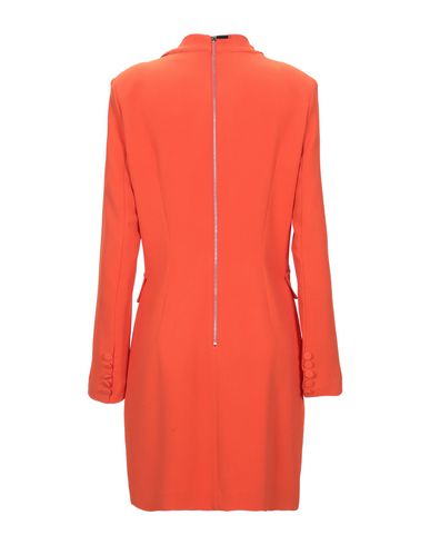 Woman Mini dress Orange Size 8 Viscose, Acetate, Elastane