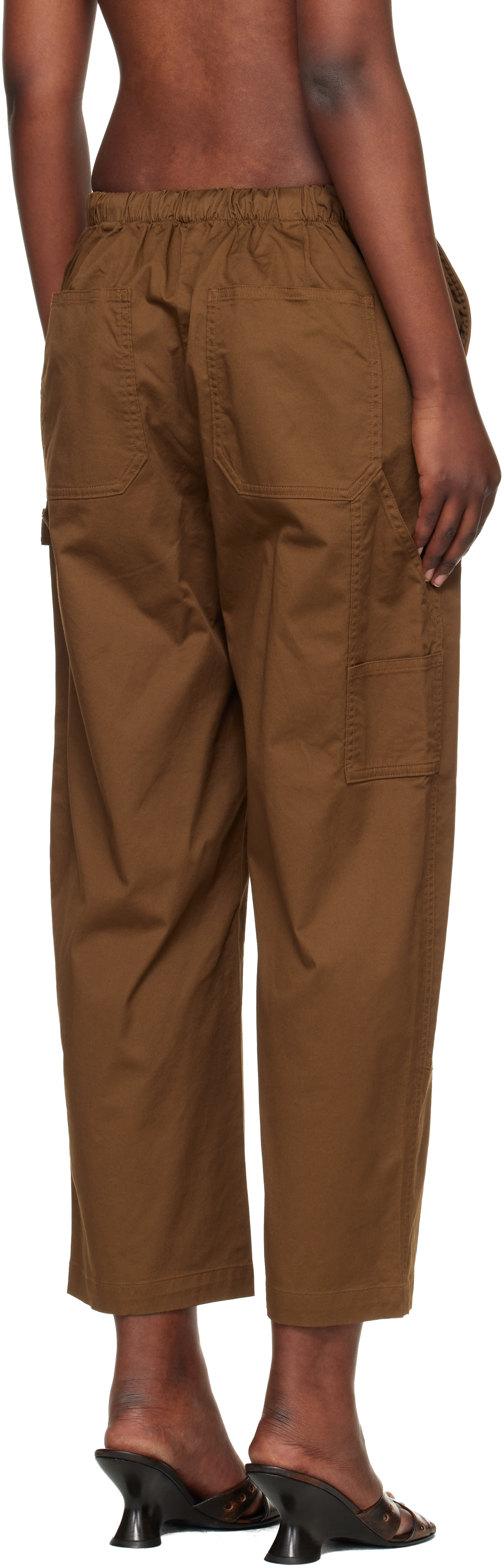 Tan Jolie Carpenter Lounge Pants
