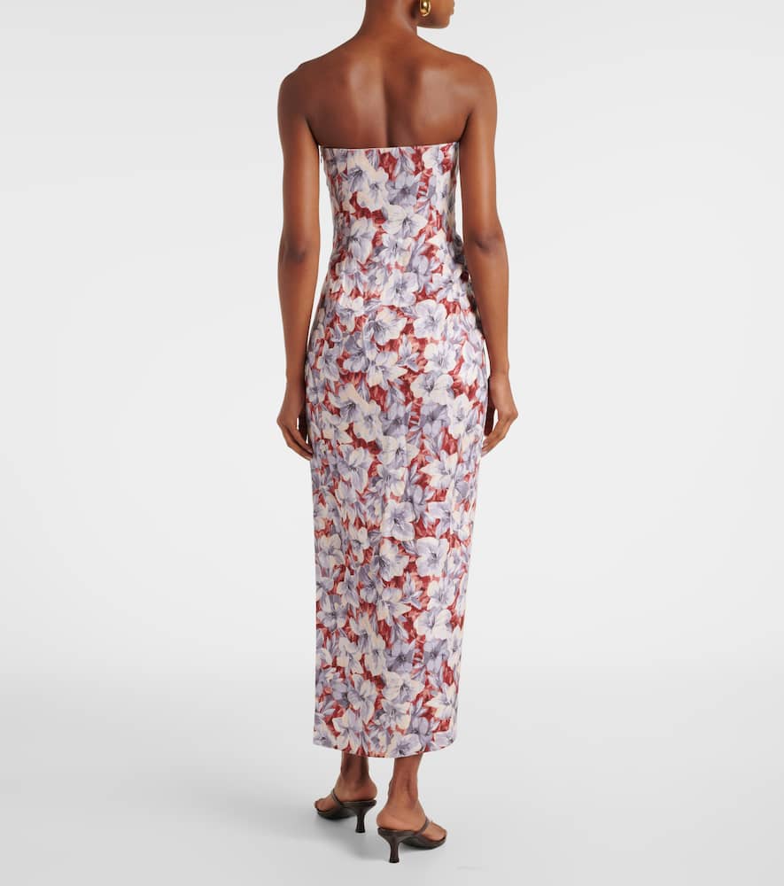 Rosalie floral linen maxi dress