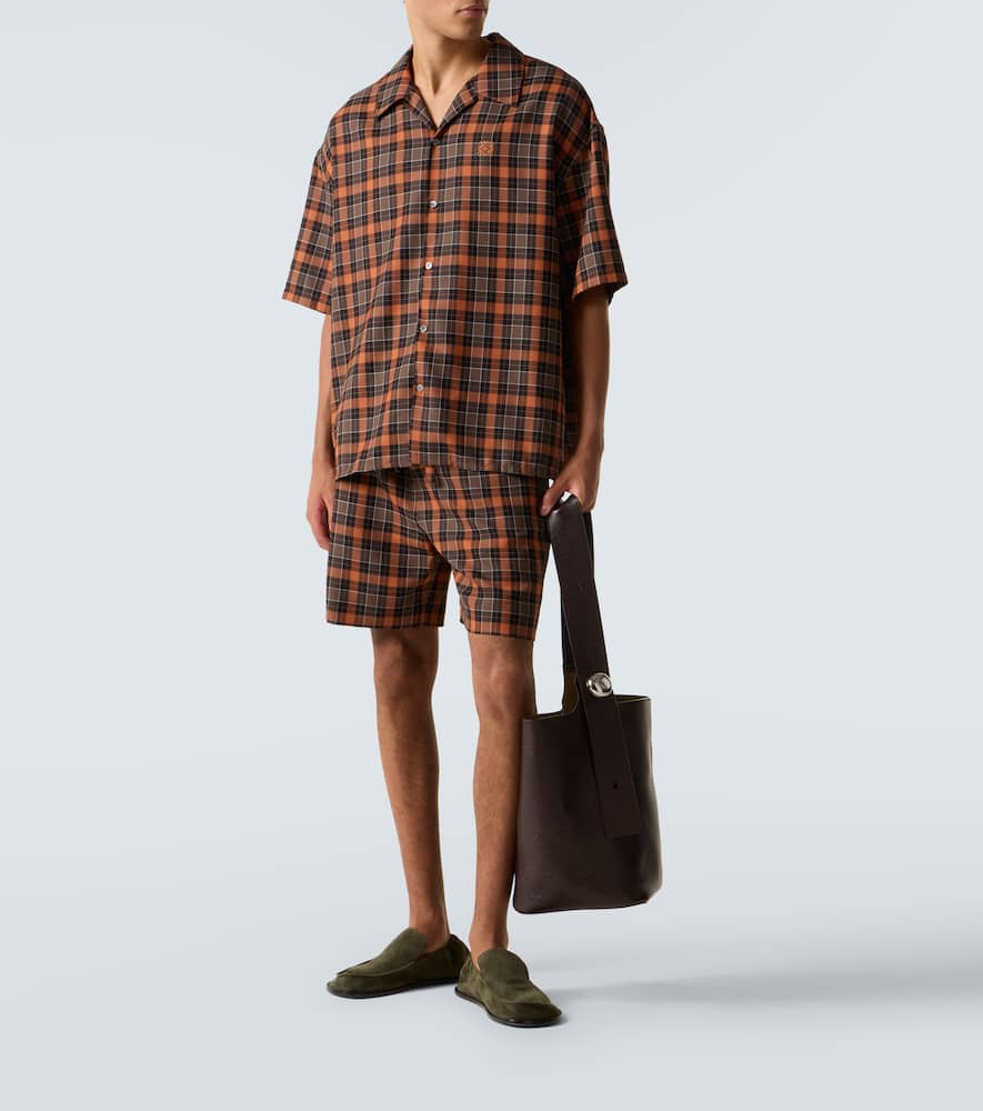 Checked Bermuda shorts