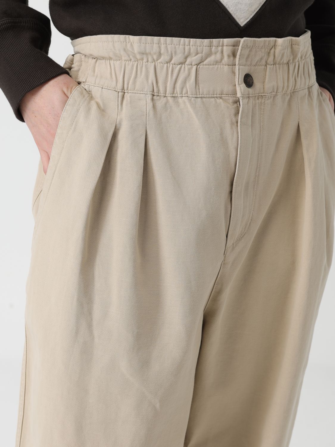Pants Woman color Beige