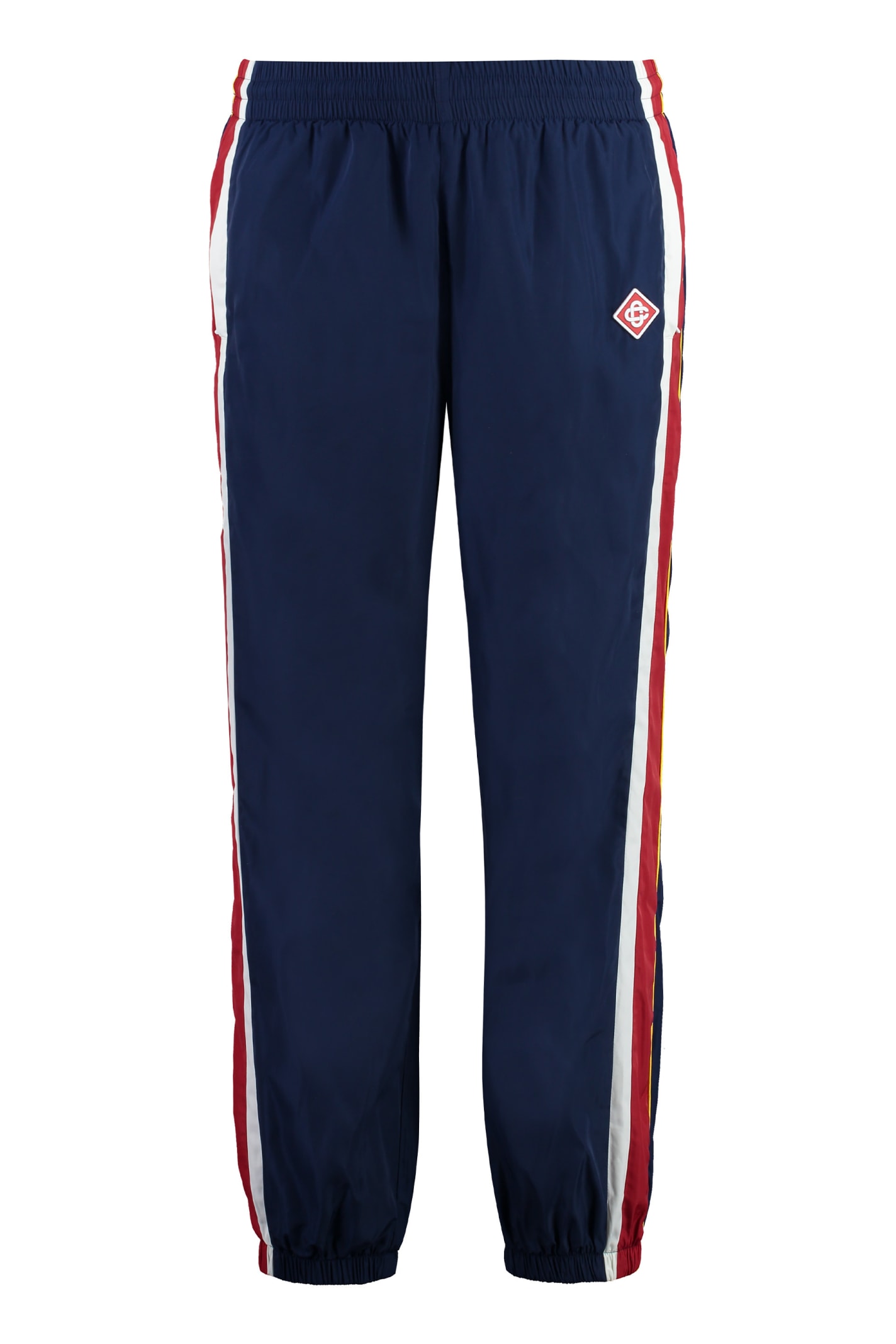 Side-stripe track pants - Blue