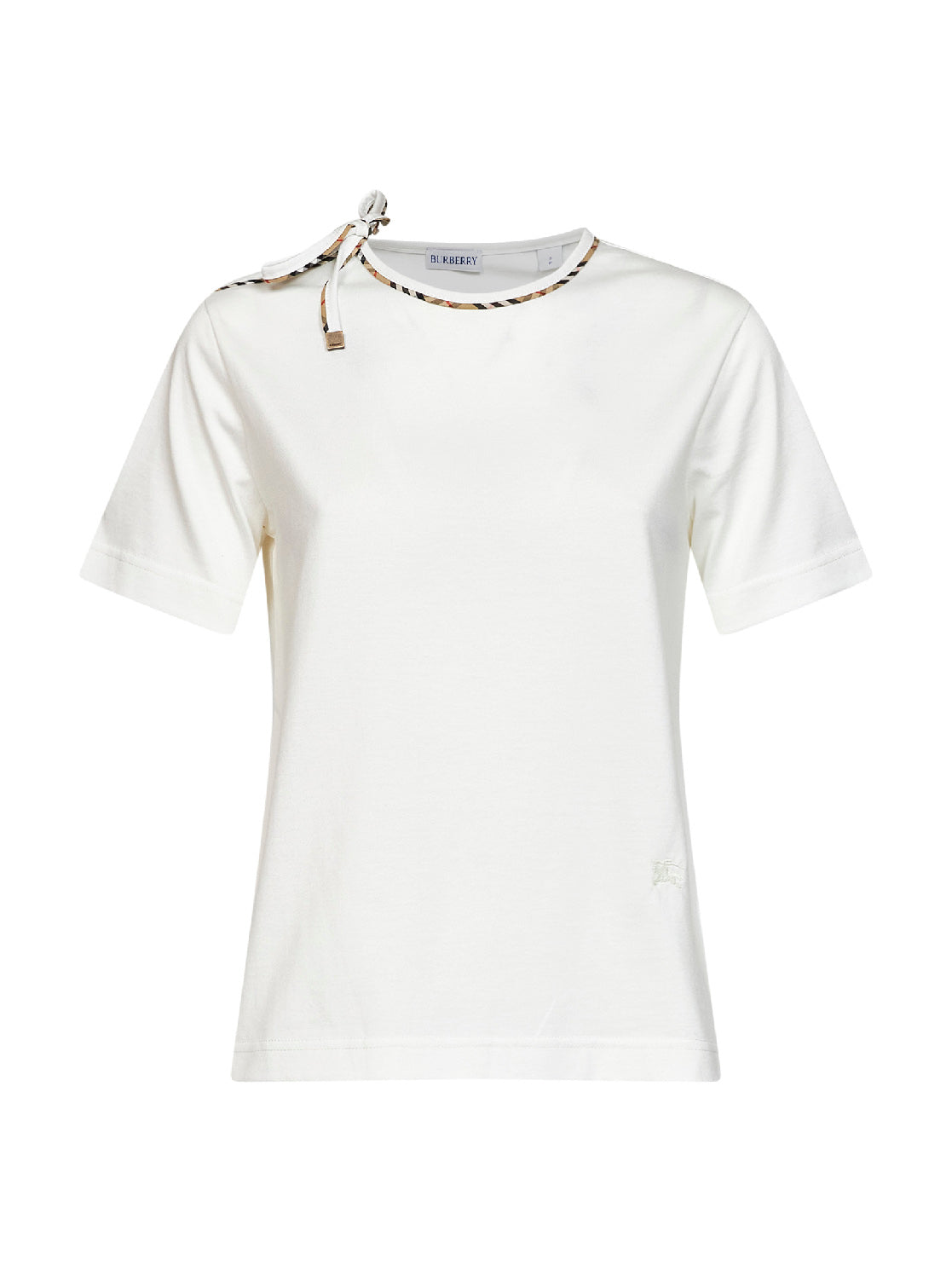 Check T-Shirt — White