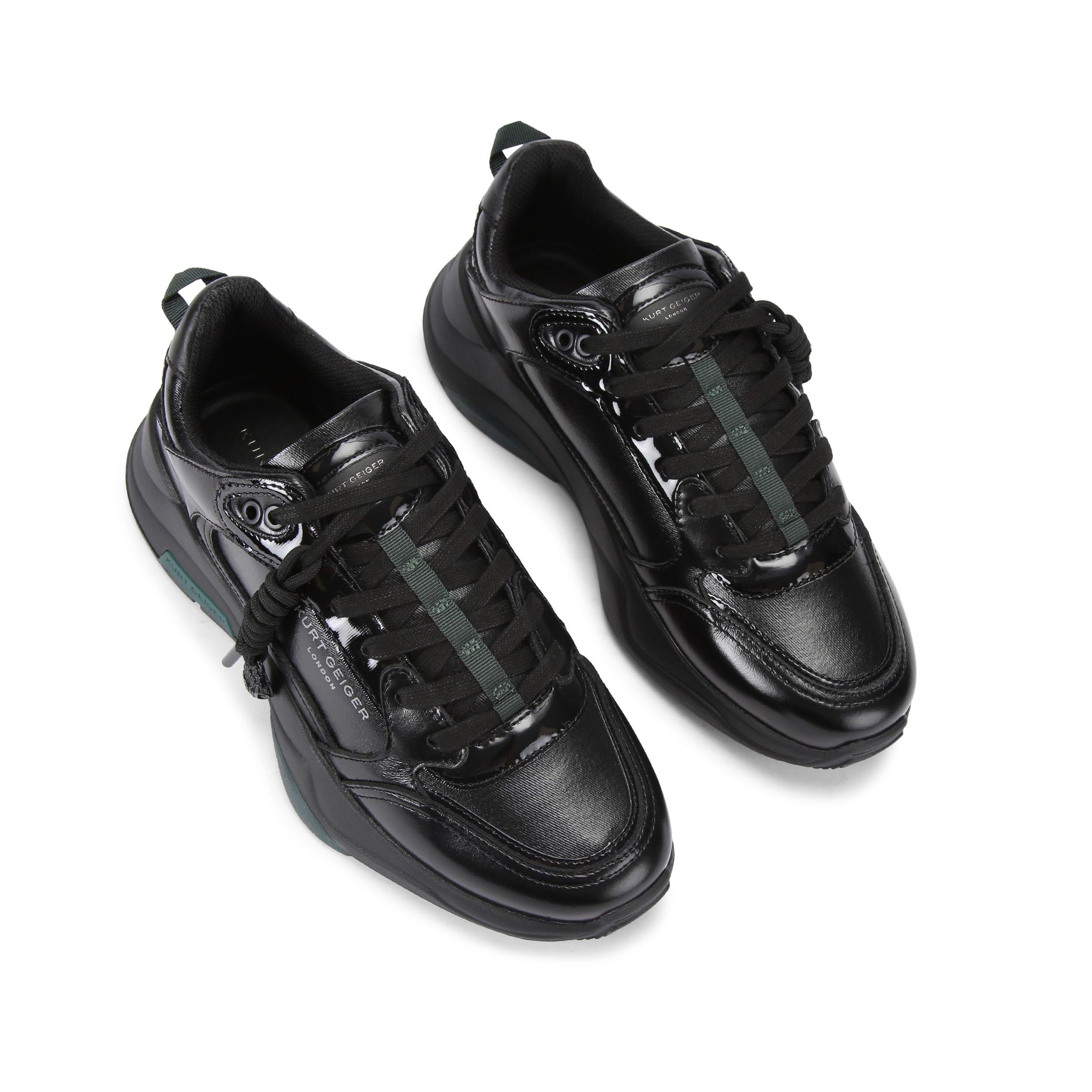 Kurt Geiger London Mens Leather Royston Sneaker Sneakers - Black