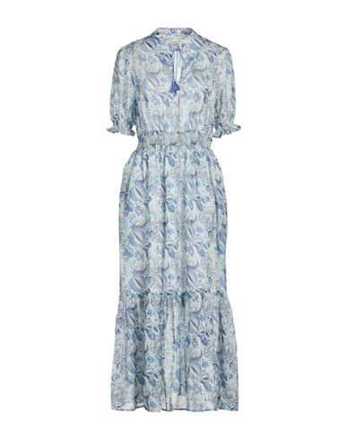 Woman Maxi dress Sky blue Size 4 Silk