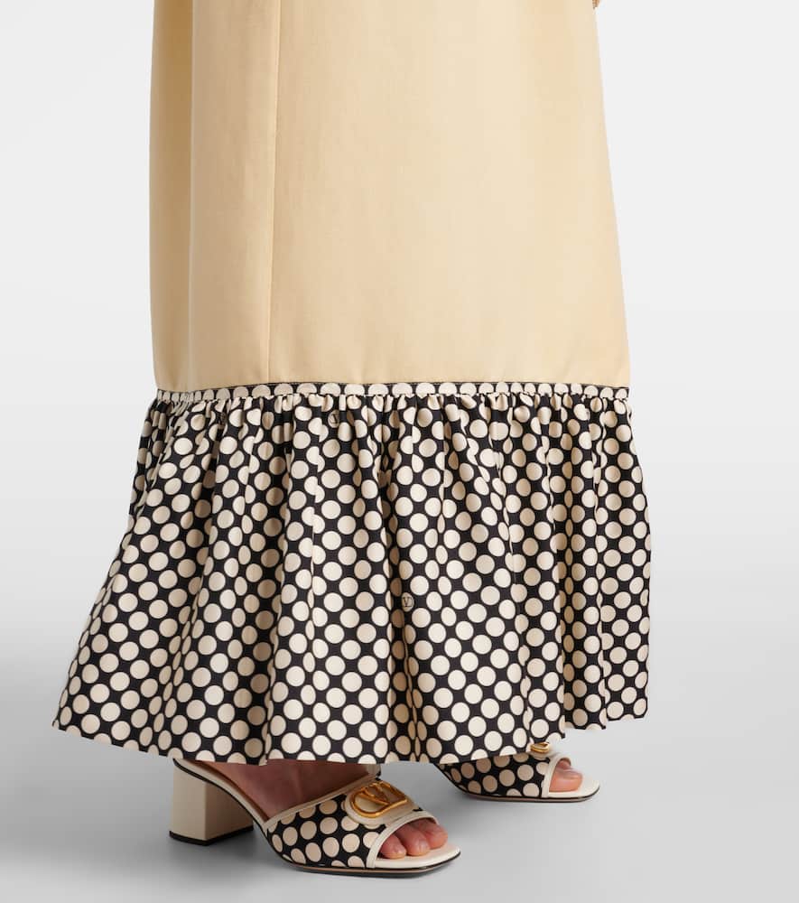 Plus De Pois embroidered maxi skirt