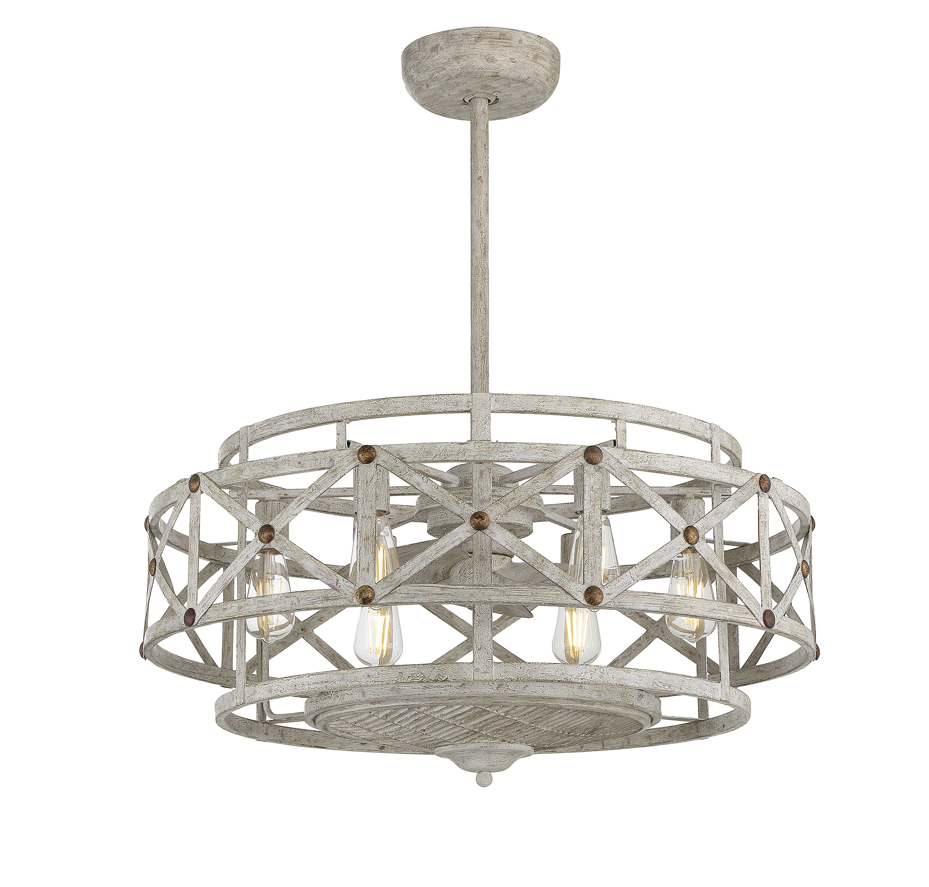 Savoy House Colonade 6-Light Fan D Lier in Provence with Gold Accents - 34-FD