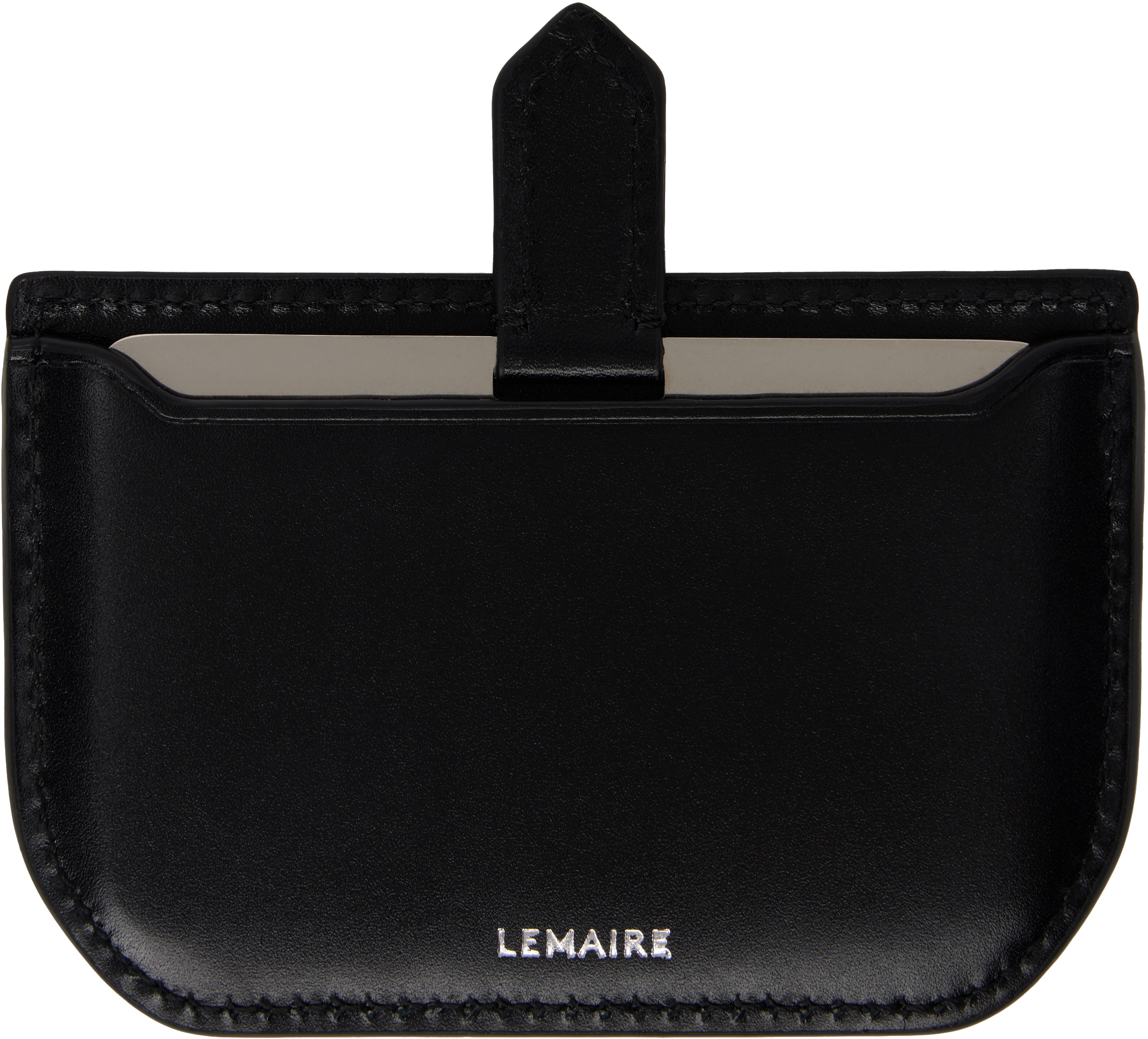 LEMAIRE Black Calepin Mirror & Card Holder